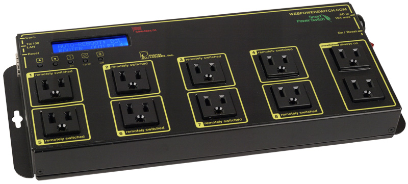 Professional 2-Port Remote Power Switch - Web Control With Auto
